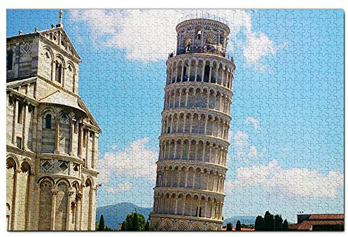 Italien, der Schiefe Turm von Pisa, Puzzle für Erwachsene, 1000 Teile, Reisegeschenk, Souvenir, 70 x 50 cm
