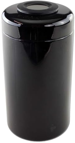 Violettglasdose mit Hygrometer & Thermometer | Optimale Kräuteraufbewahrung - 500 ml