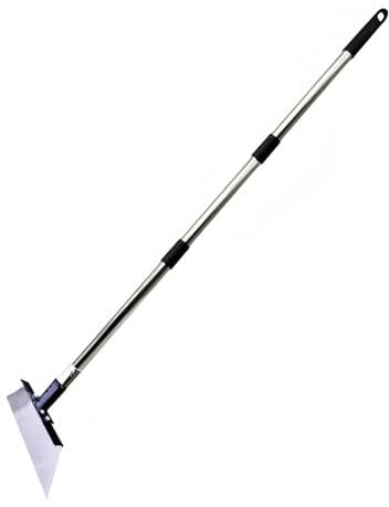Heavy Duty Garden Scraper Tool with Long Handle, Multi-Purpose Lawn Edging Spade, Moss & Weed Remover, Patio Floor Scraper for Gardening, Weeding, Turf Cutting & Sod Removal (S)