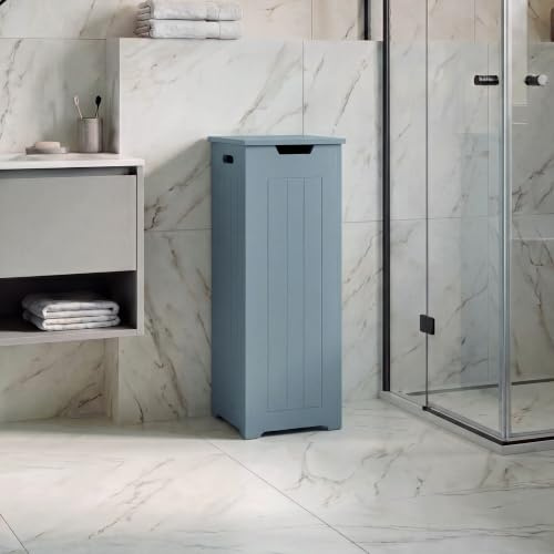 BATH VIDA Small Laundry Hamper, Grey, FSC 100%, H 77 x W 30 x D 30 cm (Grey)