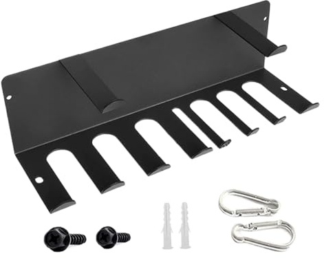 Trainingsausrüstung, -Gym-Organizer, Wandhalterung, Edelstahl-Schalen, 40 x 14 cm, platzsparendes Aufhängesystem, für Schlafzimmer, Schrank, Wohnzimmer, Herren, Damen