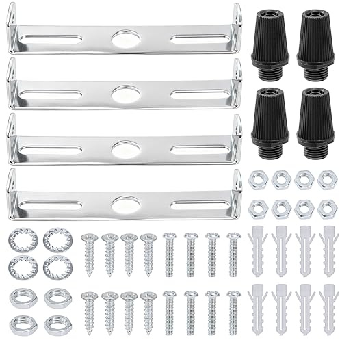 Tunejoy Lampenhalterung Decke Kit 80mm Deckenleuchte-Montagehalterung Pendelleuchte Halterung für Home Office Deckenbeleuchtung Aufhängung 4 Stück