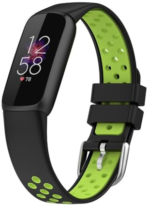 GoodZwetch Sport Armband Kompatibel Mit Fitbit Luxe, Atmungsaktives Weiches Silikon für Fitbit Luxe Special Edition, Herren Damen