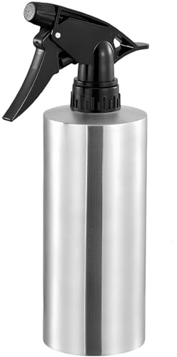 YULIAO Pulverizador Agua Peluqueria Set, Frascos de Spray para Limpieza, Botella de Spray de Agua de Acero Inoxidable Apto para Cocinar, Hacer Barbacoas, Regar Plantas o Limpiar, Etc(500 ML)