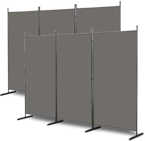 Raumteiler 2er Set Klappbar Freistehend Trennwand Paravent Umkleide Sichtschutz Wand Raumtrenner 3-TLG. 260x180cm Polyestertuch