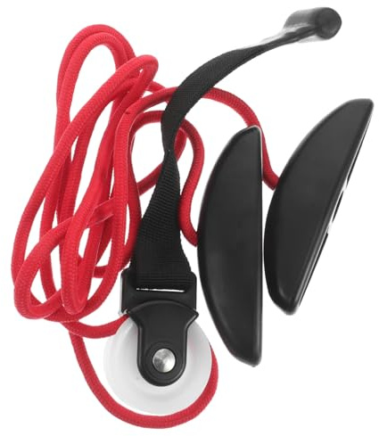 FONDOTIN Schultertrainingsgerät Türseilzug Widerstandsband aus Nylon Rot Kompakt Leicht für Reha Fitness Indoor Yoga Heimtraining