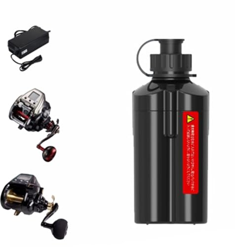 HJGHY 14.8v,3500mAh, Batterie au Lithium 14,8 V 3500 mAh, 5000 mAh, 7000 mAh ou 10000 mAh pour treuil électrique et Moulinet de pêche électrique, avec Chargeur.