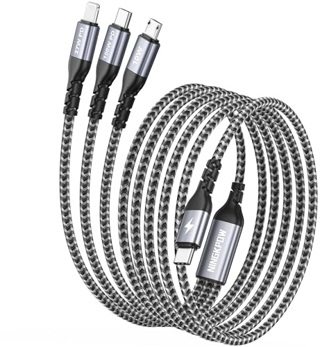 100W Cavo USB C Ricarica Multiplo [2M] 3 in 1 Cavo Caricatore Multiplo USBC