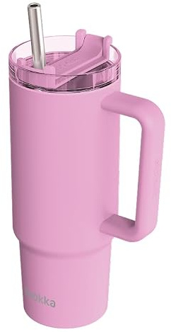 QUOKKA TAZA TERMO ACERO INOXIDABLE STREAM BLOSSOM PINK 950 ML