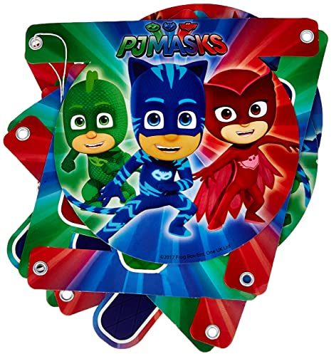 Happy Birthday Super Pyjamini Pj Masks, bunt, PR87412