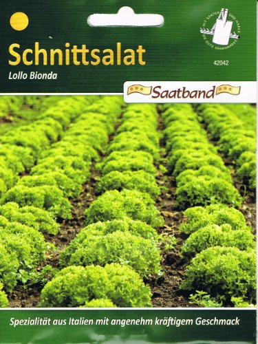 Lollo Bionda Cinta de semillas de lechuga