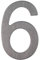 Lettera e Numero civico in acciaio inox opaco, adesivo, altezza 76 mm, numero civico design… (6)
