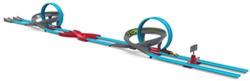 Driven by Battat Turbocharge Autorennbahn Turbo Dash – mit 2 Rennautos, Looping, Bahnen, Rampe, Kreuzung – Auto Spielzeug Set für Kinder ab 3 Jahren (28 Teile), WH1116C1Z