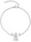 Nuoli® Schutzengel Armband Damen Silber (15 + 5cm verstellbar) Engel Armkette für Frauen & Mädchen, aus poliertem Edelstahl, in Silber und Rosegold erhältlich