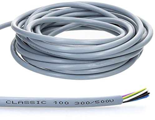 Lapp 00100014 - Cavo di controllo per olio Classic 100, 3 x 0,5 mm², con conduttore di protezione verde e giallo, 3 G0,5 mm², cavo a 3 fili, in PVC con codice a colori