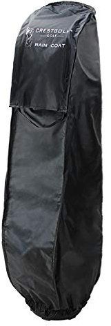 Crestgolf Schwarz Golf Bag Cover Regenschutz, Wasserfest, Nylon, Für Erwachsene Golfer, 127 x 23,23 cm