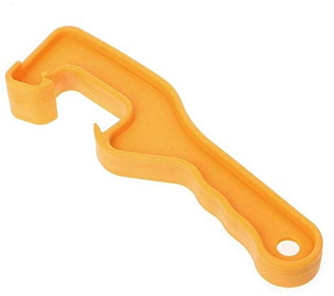 1pcs Plástico Abs Cubo Tapa Abridor - 5 Galones De Pintura Abrelatas Herramienta Cubo De La Tapa Del Cubo Levantador De Tapa 8 Remover Abrelatas Herramienta Cubo Pulgadas