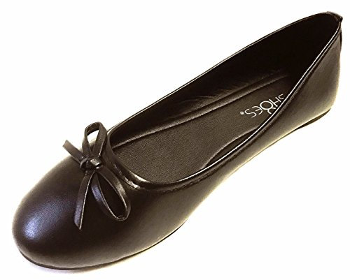 New Womens Ballerina Ballet Flats Shoes 15 Colors 8500 Brown 6.5