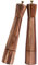 DeroTeno Salt and Pepper Mill Set, Adjustable Ceramic Grinder Salt Mill, Stainless Steel Grinder Pepper Mill, Acacia Wood, 32 cm Height, Bottom Dia 6 cm (Tray is NOT Included)