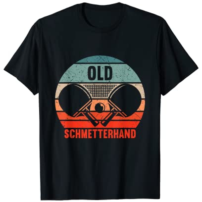 Tischtennis Spieler Old Schmetterhand Tischtennis T-Shirt