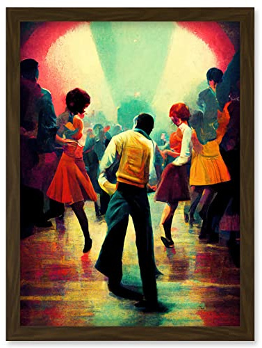 Doppelganger33 LTD Northern Soul Music Retro Sixties Artwork Framed Wall Art Print A4