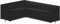 PATIO PLUS Housse de canapé de jardin en forme de L, imperméable, coupe-vent, anti-UV, tissu Oxford 420D pour canapé d'angle en rotin, 222 (gauche) x 286 (droite) x 82 x 64/78 cm – Noir