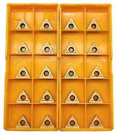 ASZLBYM 20 pz TCMT21.51 Inserti per tornitura TCMT110204 TCMT21.51 Inserti in metallo duro TCMT Inserto S08K/S10K/S12M-STFCR11 1/3 3/8 1/2 91° Barre di alesatura per porta tornitura