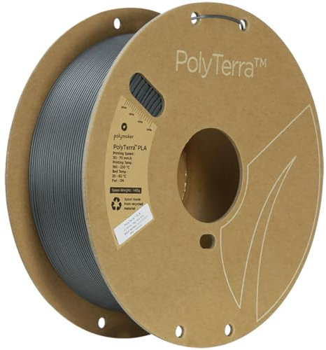 Polymaker PolyTerra PLA - 1.75mm - 1kg - Ash Grey