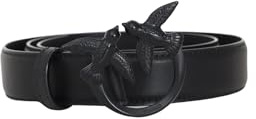 Pinko Love Berry H3 Belt Vit.Seide Gürtel, Z99B_Schwarz Limousine Block Color, XS Damen, Z99b_Schwarz Limousine Block Color, XS