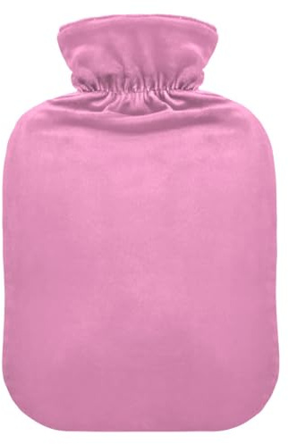 Flamingo Wärmflasche, Wasserheizkissen, Warmwasser, Wärmeflaschen für Menstruationsbeschwerden, Schmerzlinderung, 1 l