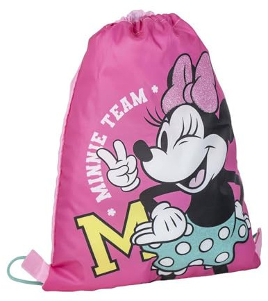 CERDA GROUP CERDÁ LIFE'S LITTLE MOMENTS Unisex Kinder Schultasche Minnie Rucksack mit Kordelzug, Fuchsia