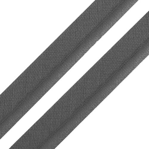 5m Paspelband Stoffband Nähkante Paspelschnur zum Nähen 10mm breit Farbwahl, Größe:10mm, Farbe:stahlgrau