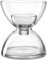 LEONARDO HOME Diabolo Vase, 1 Stück, formschöne Vase aus Glas, handgemachte Dekoration, stilvolles Windlicht für Kerzen, Tischschmuck für Einrichtungsliebhaber, Höhe 19 cm, transparent, 025644