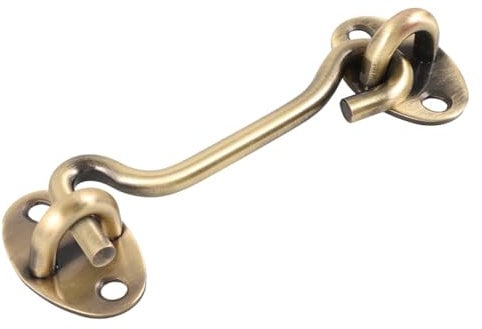 GETAJGHSD Fensterstopper 1 Set Edelstahl Fensterhaken Riegel Mit Windschutz Für Türen Und Fenster Robuster Und Langlebiger Fensterlatch Für Sicheres Schließen Und Öffnen Von Holzfenstern Und Türen