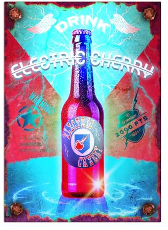 Displate Call of Duty Metallposter Call of Duty Poster Zimmer Poster Call of Duty Merch Zimmer Plakat wandbilder deko - Perk-a-Cola - Electric Cherry Poster 45 cm x 32 cm