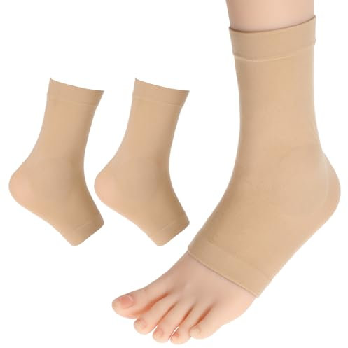 Paded Skate Ankle Protector Sleeve, Ankle Gel Discs Cushion Pads, Ice Skating Boots Ankle Guards Ankle Gel Sleeve for Skating Riding Ski Ankle Protection Universal Size (Skating Ankle Pads Sleeve)