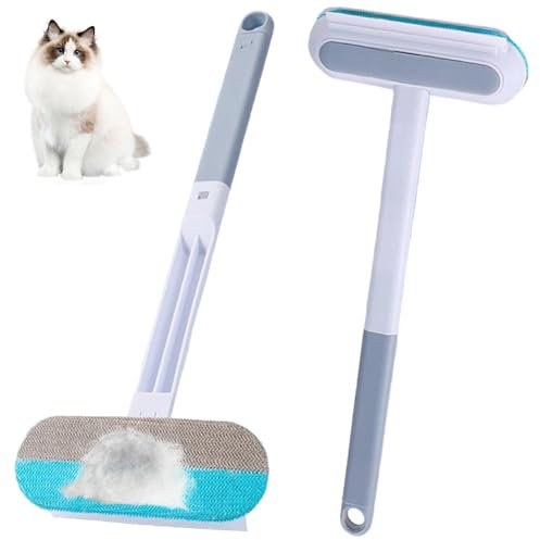 Tierhaarentferner für Couch und Möbel, 4-in-1 Katzen- und Hundehaarentferner, Katzenfell-Reinigungsbürste für Kleidung, Bettwäsche, Sofa, Haustierbett, 2 Stück