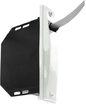 IdeaGenesis - Recogedor Persiana con frente de PVC para carpintería de Aluminio con pivote. Enrollador persiana para embutir o empotrar en obra. Sistema Universal. (Blanco Cinta Pintas, Cinta 14mm)