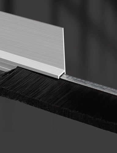 Türdichtung Typ H, Dichtung für Tür aus Aluminium, Bodendichtung für Tür, Bürste unter der Tür für Zimmertür (5 cm)