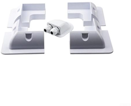 Kit de 7 supports de montage de panneau solaire pour camping-car et bateau - Supports ABS sans perçage adaptés aux surfaces en aluminium, bois et fibre de verre (blanc)