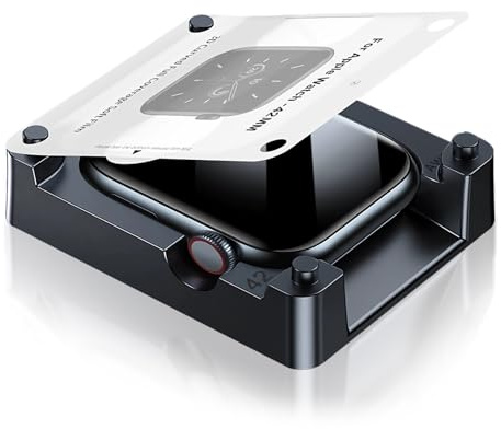 Uluck 8 Stück Schutzfolie Kompatibel mit Apple Watch Series 11 (2025)/Series 10 42mm, mit Auto-Ausrichtungskit, Einfache Installation,Selbstheilungsfähigkeit, Blasenfreie, Wasserdicht, Kratzfest