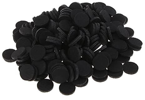Hisxrcal 200 Stück Aromatherapie Filz Nachfüllpads Ersatz für Parfüm Armreif Kette Auto Diffusor Anhänger Aromatisierend für Schmuckherstellung Büro