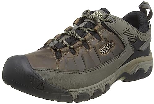 KEEN Targhee 3 Waterproof, Schuhe für Senderismo Hombre, Marrón (Bungee Cord/Schwarz), 47 EU