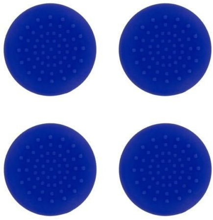 Manopole in silicone analogiche per controller di gioco PS4, PS3, PS2, Xbox 360, Xbox One, 4 pezzi, colore: blu