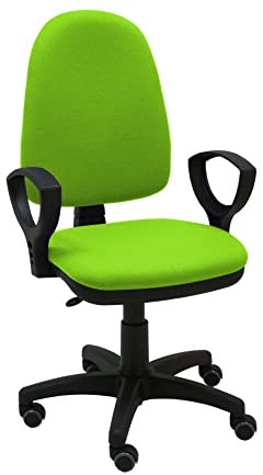 La Silla de Claudia - Silla Escritorio y Oficina Torino Color Verde Pistacho. Silla Oficina ergonómica con reposabrazos. Asiento y Respaldo Regulables. Ruedas de Goma.