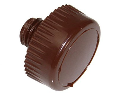 4 x Brown Spare Nylon Head Thor Glazing Hammer Medium Face 38mm Ends Window Mallett