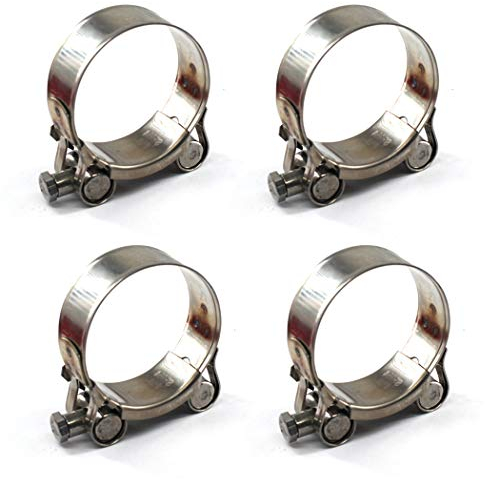 48-51mm Colliers de serrage à boulon en T Acier inoxydable 304 Collier de serrage (4 pièces)