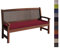 sunnypillow Bankauflage Stuhlkissen mit abnehmbarem Bezug Bankkissen Bankpolster Polsterauflage Auflage für Gartenbank viele Farben und Größen zur Auswahl (100 x 40 x 5cm, Rot)