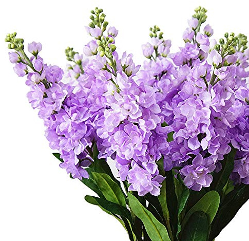 LI HUA Künstliche Seidenstraube Seidenstraube Hyazinthe Bündel blau 80 cm 2 Stück 31.5 inch hellviolett