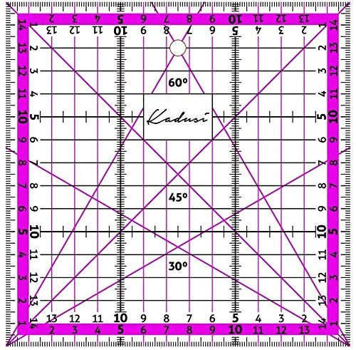Rosa Patchwork Lineal - Kadusi 15x15 cm